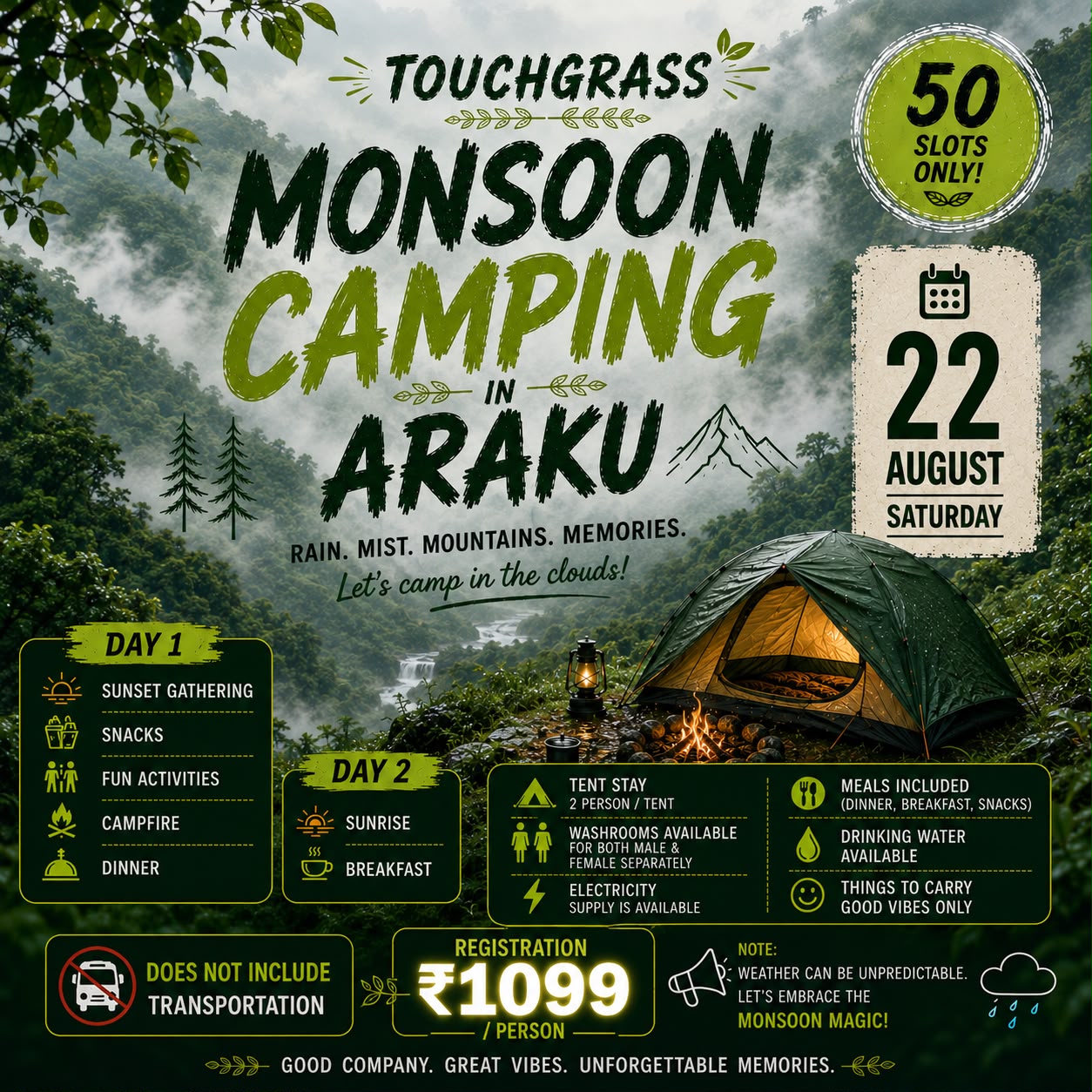 Touchgrass Monsoon Camping
