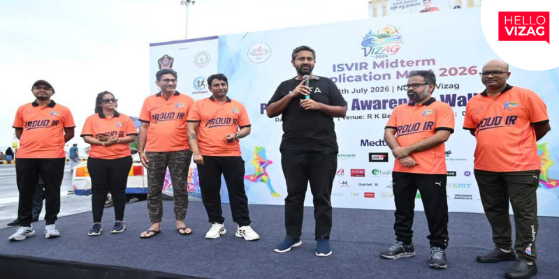 Visakhapatnam MP Flags Off ISVIR Public Health Awareness Walkathon