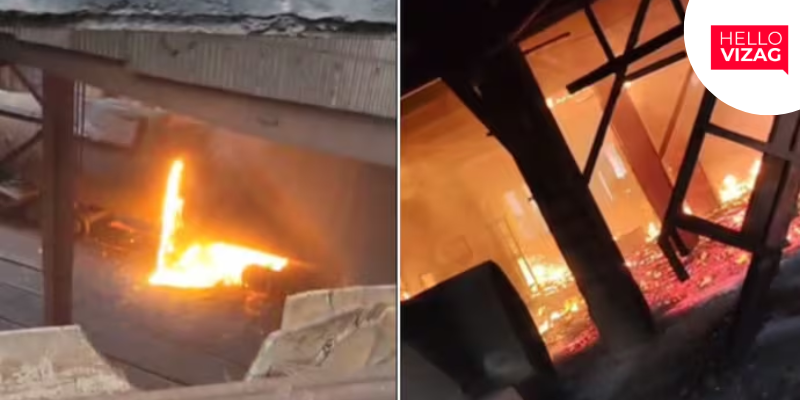 Fire Breaks Out at Visakhapatnam Steel Plant After Molten Steel Spill, No Casualties Reported