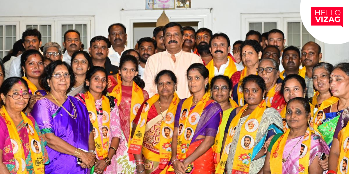 Around 100 YSRCP Leaders and Workers Join TDP in Visakhapatnam Ahead of Civic Polls
