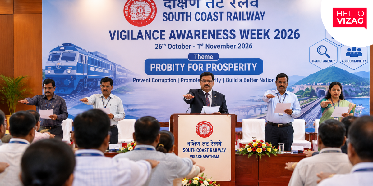 South Coast Railway Launches Vigilance Awareness Week in Visakhapatnam