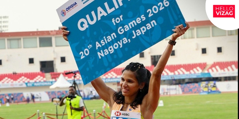 Vizag Athlete Jyothi Yarraji Qualifies for 2026 Asian Games