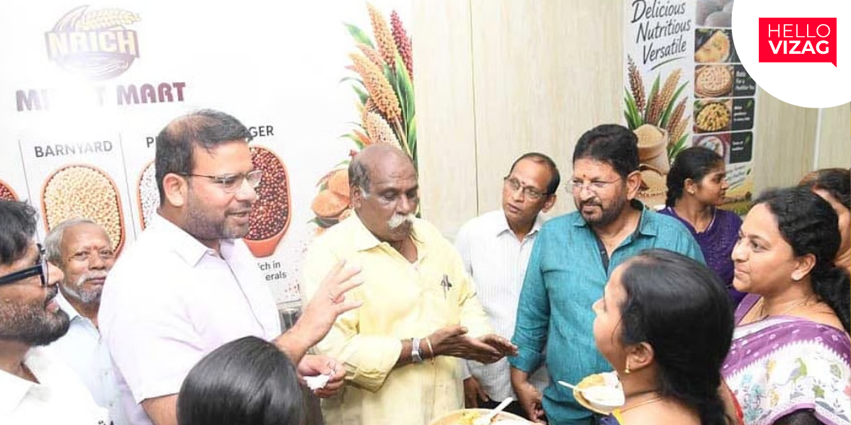 Millet Mart Canteen Opens at GVMC Head Office in Visakhapatnam