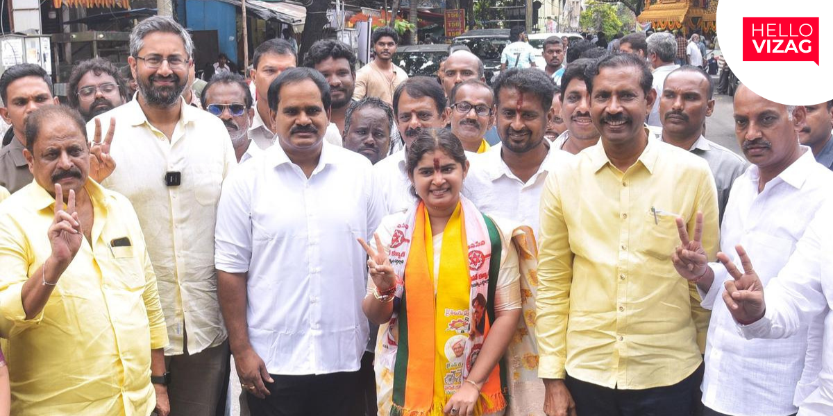 TDP Mayor Candidate Mukka Sravani Files Nomination for GVMC Elections