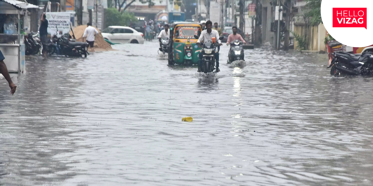 Heavy Rains Lash Visakhapatnam, Several Areas Inundated 3-Line News Snippet