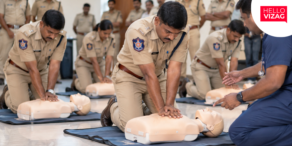 CPR Training Session Organised for Visakhapatnam Police Personnel