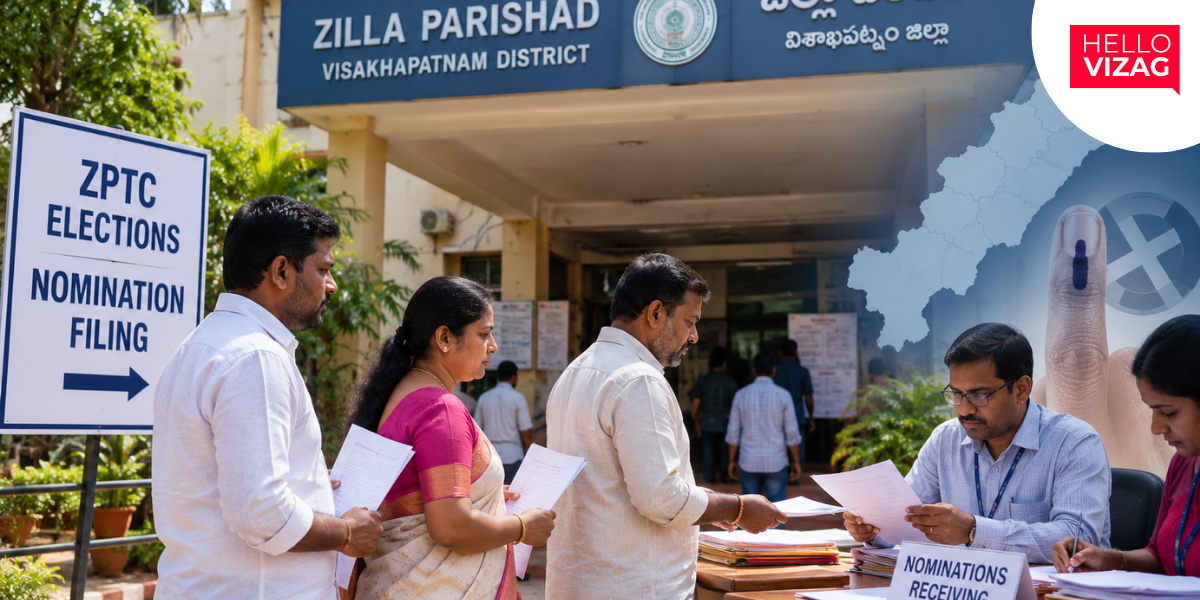 Three Candidates File Nominations for ZPTC Seats in Visakhapatnam District