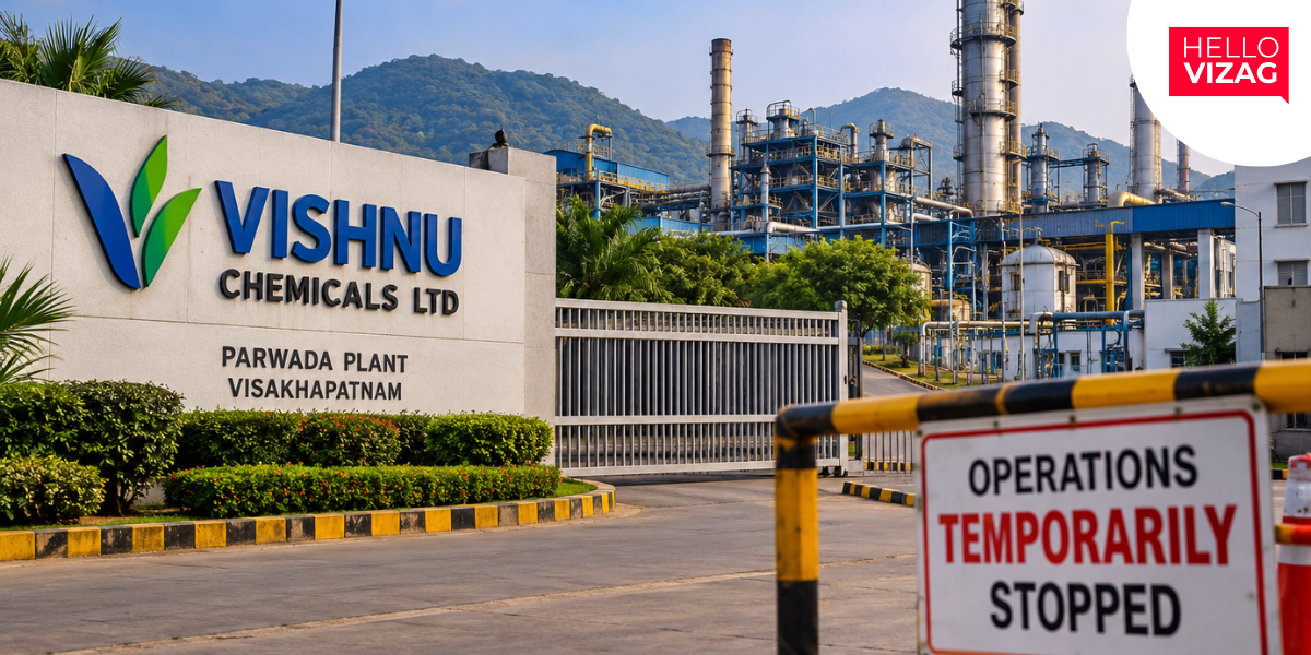 Vishnu Chemicals Temporarily Halts Operations at Parwada Plant in Vizag
