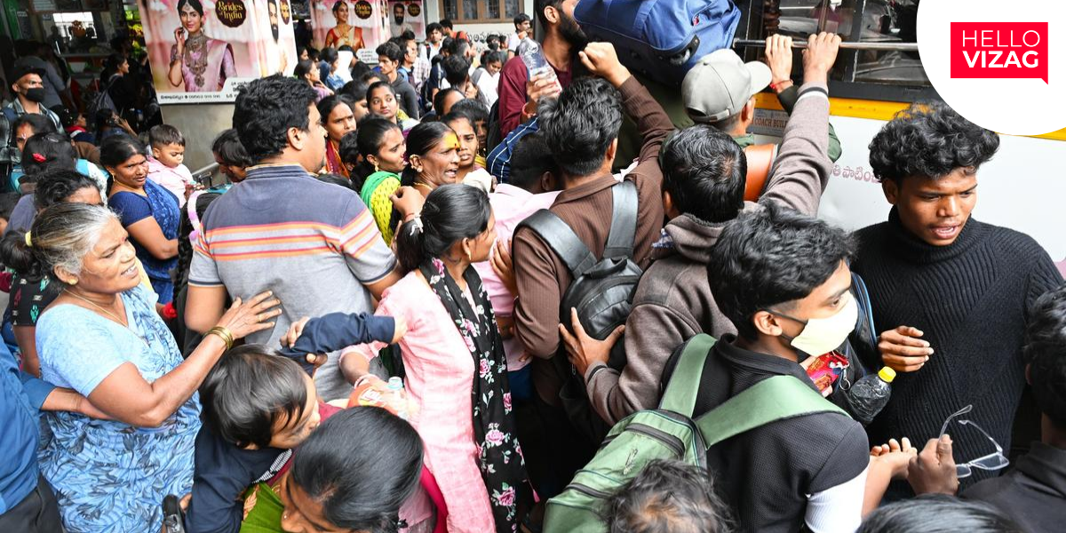 Dasara Rush Overwhelms Vizag Transit Hubs; RTA Penalises Private Operators
