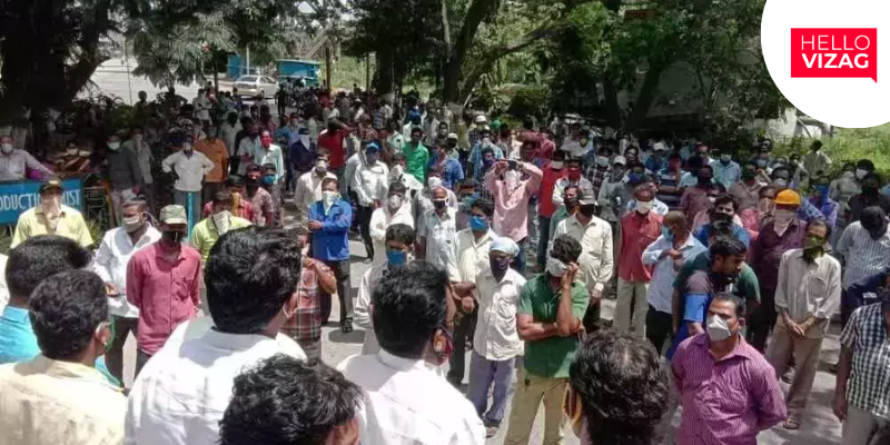 Visakhapatnam Steel Plant Workers Launch Strike Against Mass Layoffs