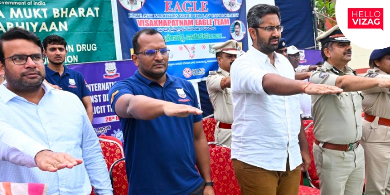 Drug Abuse Awareness Rally Held in Visakhapatnam to Promote a Drug-Free Society